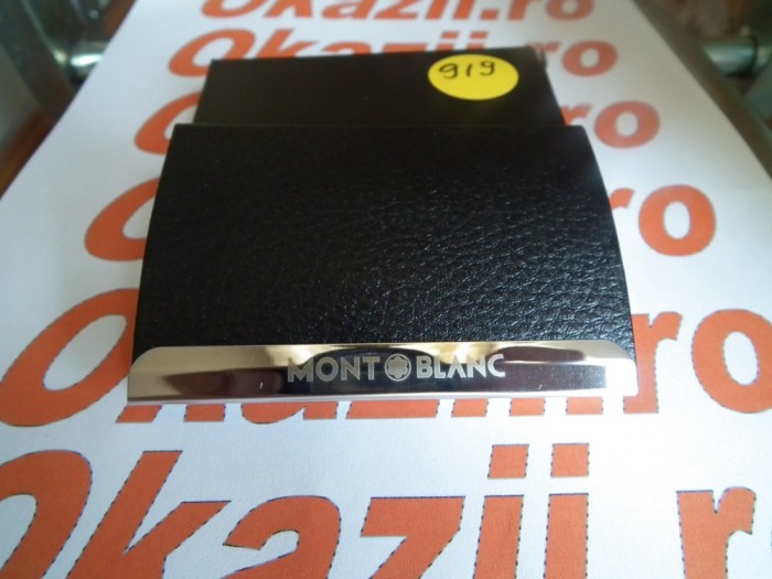 Cutie carduri de vizita Business Card Case MontBlanc cod 919 Cutie carduri de vizita Business Card Case MontBlanc cod 919