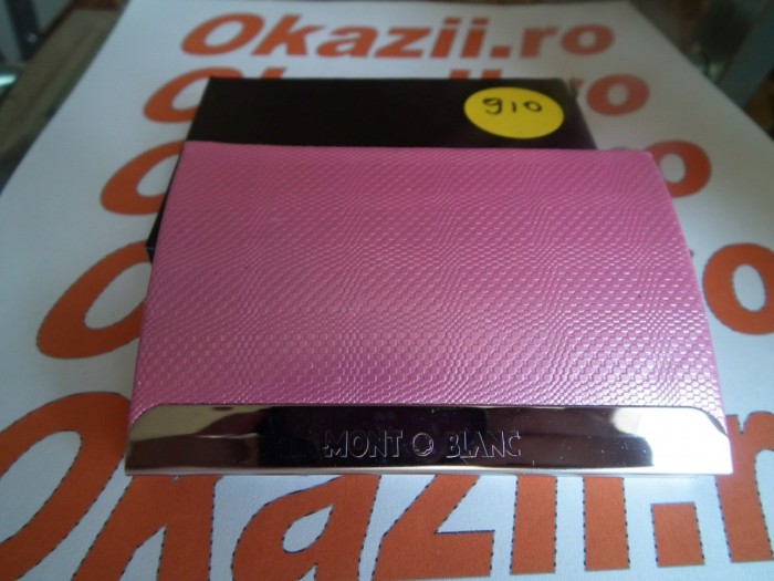 Cutie carduri de vizita Business Card Case MontBlanc cod 910 Cutie carduri de vizita Business Card Case MontBlanc cod 910