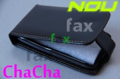 TOC Husa PiELE eco pt HTC ChaCha G16 NOUA PRoTEcTiE FLiP cu MaGNET Lichidari Stoc foto