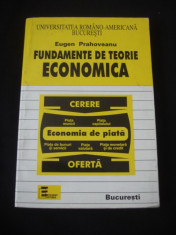 EUGEN PRAHOVEANU - FUNDAMENTE DE TEORIE ECONOMICA foto