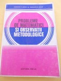 Cumpara ieftin PROBLEME DE MATEMATICI SI OBSERVATII METODOLOGICE - CONSTANTIN N.UDRISTE