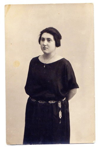 AA6 - FOTOGRAFIE VECHE - MODA - ANII 1920 - DOAMNA IN ROCHIE