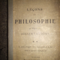 J.B.Domecq - Lecons de philosophie et plans de dissertations (logique-morale-metaphysique) 1932