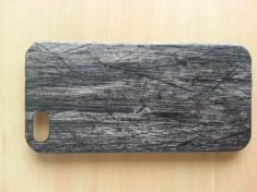 HUSA CARCASA SPATE IPHONE 5 5C 5S PLASTIC, IMITATIE LEMN- NOU, SIGILAT foto