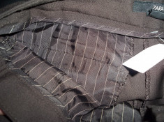 Pantaloni de gala Zara, Made in Spain; marime 40: 82 cm talie, 104 cm lungime foto