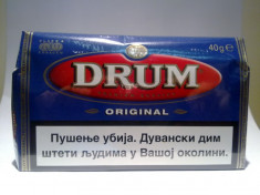 Tutun de rulat Drum Original / Bright blue 40 G foto