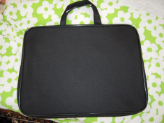 Husa (geanta) laptop 17.3 inch neagra, 30x41 cm la interior, NOUA foto