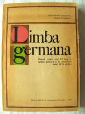 &amp;quot;LIMBA GERMANA - Manual pentru anul III liceu (anul III de studiu)&amp;quot;, Grete Klaster-Ungureanu / Magda Iordanescu, 1974 foto