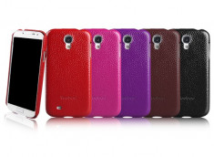 Husa Executive Piele Naturala Samsung Galaxy S4 i9500 by Yoobao Originala Purple foto