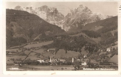 CPI (B2624) AUSTRIA, GAISHORN MIT REICHENSTEIN, EDITURA P. LEDERMAN, CIRCULATA 1933, STAMPILA foto