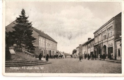 CPI (B2604) UNGARIA. TOKAJ, TOKAI, FO UTCAI RESZLET,EDITURA DOHANYARUNDA KIANDASA, CIRCULATA 1933, STAMPILE foto
