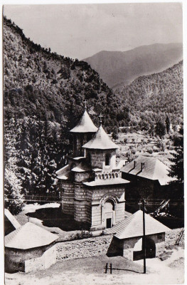 RPR,CP circulata 1970,Valea Oltului,masivul Cozia,biserica,Schitul Cornetu foto
