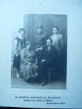Foto pe carton gros , Vaslui , 1929 , famile , militar in uniforma , excelenta