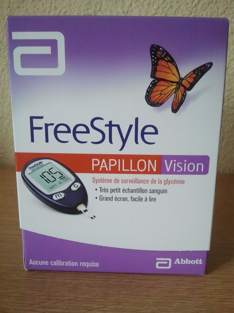 Glucometru FreeStyle Papillon Vision de la Abbott, utilizare usoara, produs  sigilat! | arhiva Okazii.ro