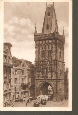 CPI (B2677) CEHIA. PRAGA, PRASNA BRANA, CIRCULATA 1937, STAMPILE foto