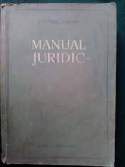 Manual Juridic 1958 foto