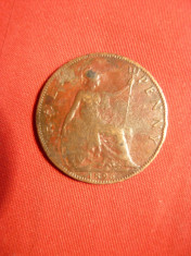 Moneda 1/2 Pence 1896 Anglia ,Regina Victoria ,bronz ,cal.medie foto