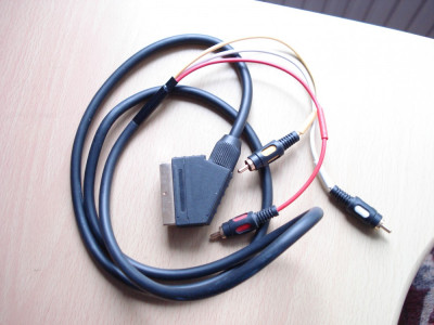 Cablu scart tv foto