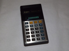 Calculator retro de colectie Canon Palmtronic 8M display fluorescent foto