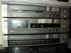 Linie audio Akai AM-U1 amplificator,AT-K1 tuner,HX-1 tapedeck foto