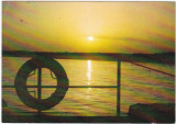 CP circulata 1980,Apus de soare pe Dunare,vapor