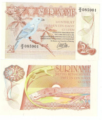 SURINAME 2,5 GULDENI / 1985. UNC. foto