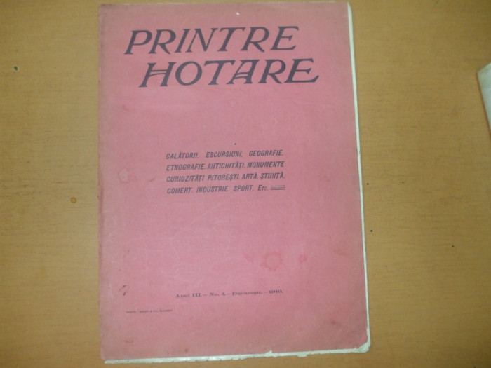 Printre hotare An III Nr 4 1910