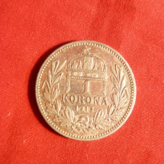 Moneda 1 Kor. 1912 Ungaria ,argint , cal.apr.NC