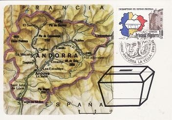 106 - Andora Spaniola - carte maxima 1993 foto