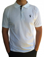 Tricou Polo by Ralph Lauren ALB ! Bumbac 100 % foto