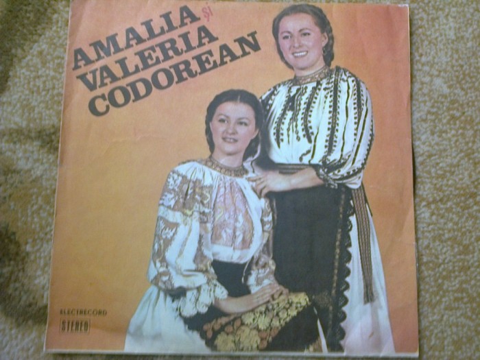 Amalia si Valeria Codorean album disc vinyl lp muzica populara folclor EPE 02805 VG+