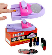 Aparat pentru decorat unghii imprimat unghii false aparat cu oja Nail Colors Machine foto