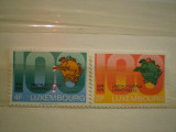 LUXEMBURG - serie 2 timbre nestampilate 1974 - CENTENARUL POSTEI UNIVERSALE 1874 - 1974, Europa, Sarbatori