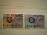 LUXEMBURG - serie 2 timbre nestampilate 1967 - EUROPA CEPT