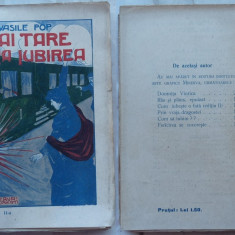 Vasile Pop , Mai tare ca iubirea , Nuvele si schite , Editura Minerva , 1909