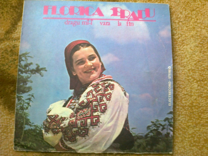 florica bradu dragu mi-i vara la fan disc vinyl lp muzica populara ST EPE 02224