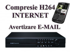 DVR SCV - 8000 - 8 Canale Video, 4 Canale Audio, 200 FPS Inregistrare, Compresie H.264, INTERNET, Suporta supraveghere si de pe TELEFONUL MOBIL foto