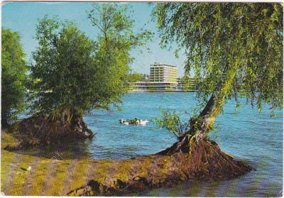 CP circulata 1972, Tulcea,Dunarea,hotel Delta foto