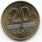 Lituania 20 centu 2008 KM-107 UNC !!!