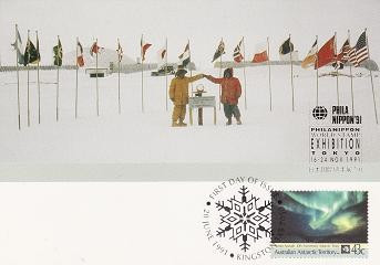 7821 - Teritoriul Antarctic Australian - carte maxima 1991 foto
