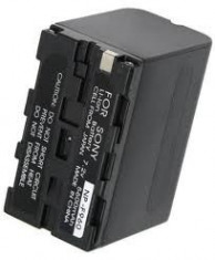 Acumulator premium tip Sony NP-F970 F970 F960 F950 6600mAh cu InfoChip 100% compatibil SONY GV-A500 D200 DSR-200 300 DCR-TRU47E MVC-CD1000 PLM-100 foto