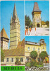 CP circulata 1981,Medias,colaj,turnul cu ceas,poarta cetatii,muzeul
