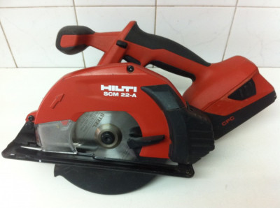 Circular de mana pe acumulator Marca HILTI SCM 22-A din 2012 foto