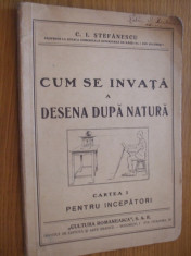 CUM SE INVATA A DESENA DUPA NATURA - C. I. Stefanescu - 101 p foto