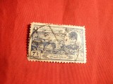 Timbru 7 1/2 albastru ,stamp. ,Turcia 1924 .Ataturk