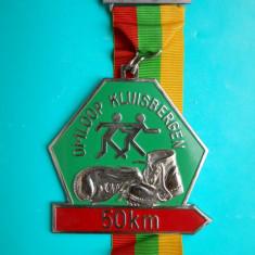 HOPCT BELGIA MEDALIE/DECORATIE NR 17 -MARSUL MARATON 50 KM KLUISBERGEN 1986