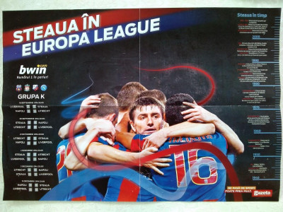 Poster STEAUA in Europa League foto