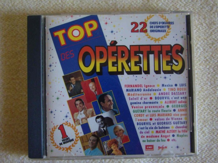 TOP DES OPERETTES - 22 Operete Celebre - C D Original ca NOU