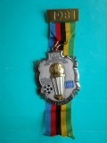 HOPCT BELGIA MEDALIE DECORATIE NR 44 -A.V.A.-SUPERCUPA INTE FOTBAL IUNIE 1981