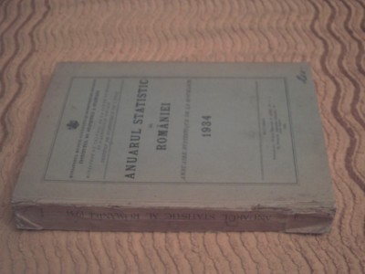 Anuarul statistic al Romaniei - 1934 foto